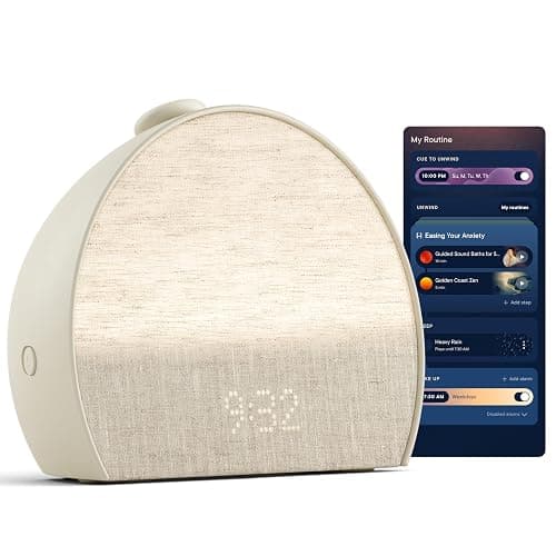 Hatch Restore 3 Sunrise Alarm Clock, Sound Machine, Smart Light (Putty) - White Noise, Screen-Free Sleep Routine - Image 1