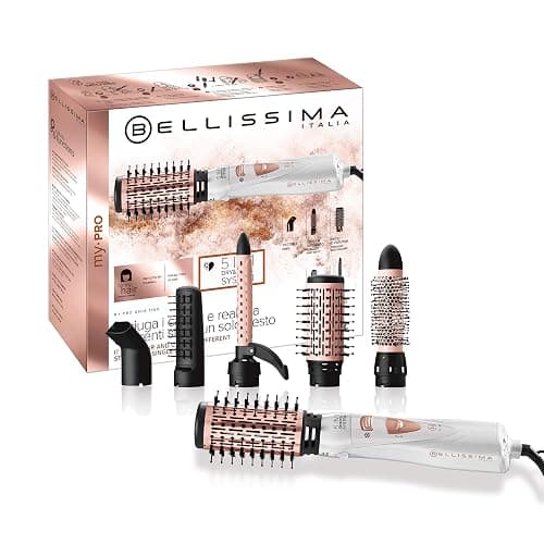 BELLISSIMA Imetec - Spazzola Ad Aria Calda 5 in 1 GH18 1100, Accessori per Styling Liscio, Onde, Ricci, Spazzole Rivestite in Ceramica - Image 1