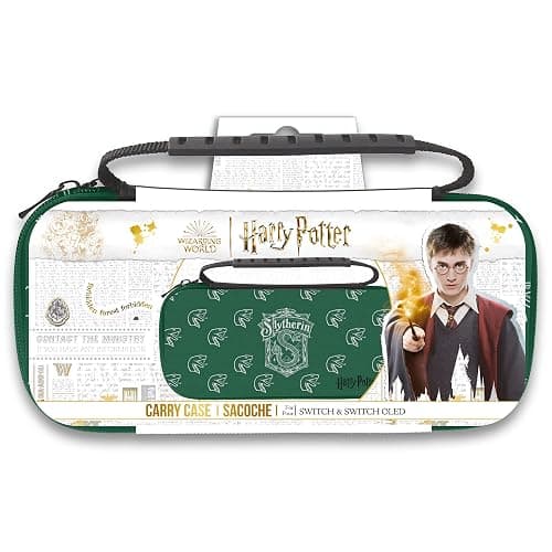 Freaks and Geeks Wizarding World Harry Potter 299253b Slim Case for Nintendo Switch, Slytherin, Green, Green, 27*12.5*4cm, green - Image 1