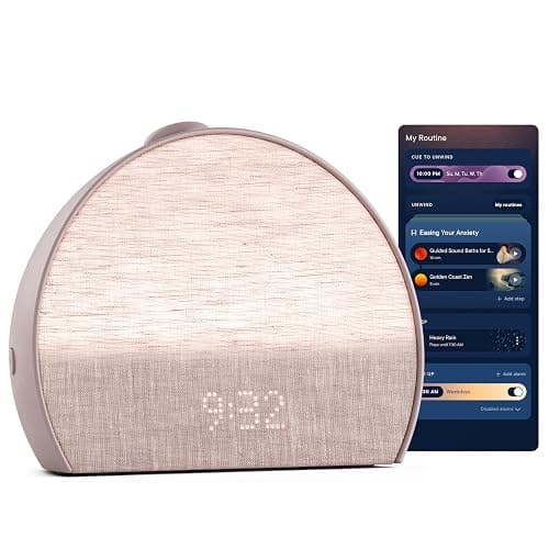 Hatch Restore 3 Sunrise Alarm Clock, Sound Machine, Smart Light (Rosy) - White Noise, Screen-Free Sleep Routine - Image 1