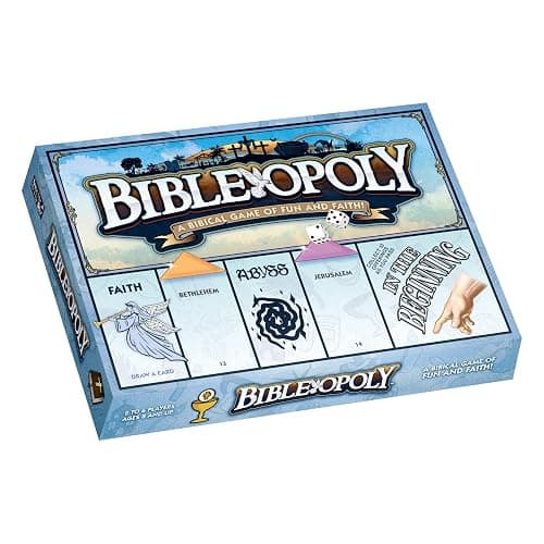Late for The Sky Bibleopoly Family Board Game – Faith-Based Cooperative Christian Play for 2–6 Players, Ages 8+, Bible History, Build a Church for Sunday School - Image 1