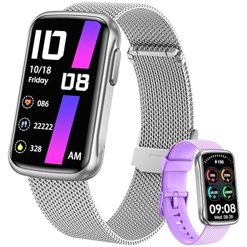 Fitness Tracker Smartwatch for Women Men: Health Activity Trackers with Heart Rate Blood Oxygen Sleep Monitor Step Counter Sport 1.47" Touchscreen IP68 Waterproof Smart Watch Compatible Android iOS - Image 1
