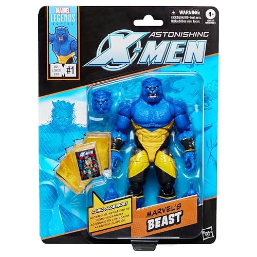 Marvel Legends Series Marvel's Beast, Astonishing X-Men Comics-Inspired Collectible 6-Inch Scale Action Figure with Character-Sized Comic Accessory - Image 1