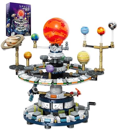 Loyratche Rotatable Solar System Building Set, Space Exploration Building Blocks Set, Solar System Toys for Birthday for Teens Ages 14+ (963pcs) - Image 1
