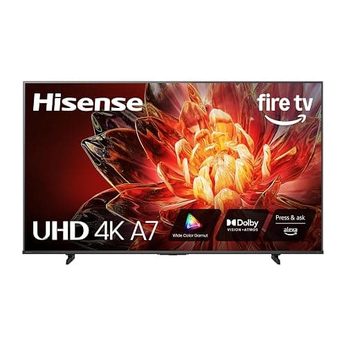 Hisense 43" Class A7 Series (43A7NF, 2025 Model) 4K UHD Smart Fire TV, Voice Remote with Alexa, Wide Color Gamut, HDR10+, Dolby Vision, Dolby Atmos, Game Mode, ALLM, Stream Live TV Without Cable - Image 1