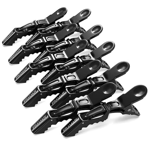 FRAMAR Black Hair Clips 10 pcs, Hair Clips For Women, Premium Hair Clip, Alligator Hair Clips for Styling Women, Alligator Clips, Alligator-Clips for Hair, Pince a Cheveux, Hair Accessories, No Crease Hair Clips 10 pcs - Image 1