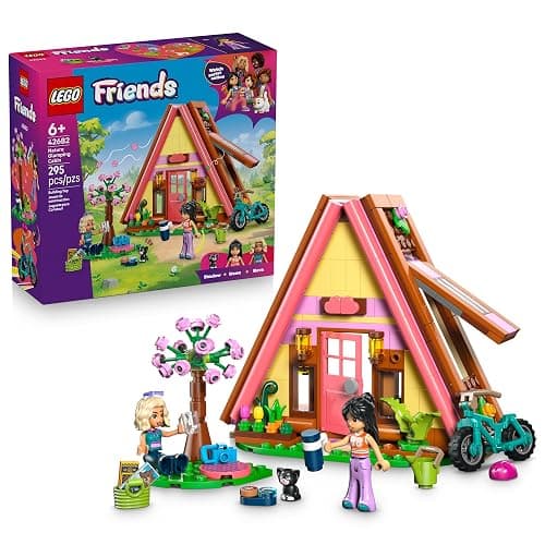 LEGO Friends Nature Glamping Cabin 42682 | Building Toys for Girls & Boys, Ages 6+, Dollhouse Cabin W/ 2 Minidolls for Pretend Play, 295 pieces, Gift For Birthdays - Image 1