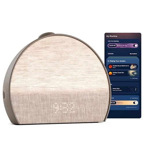 Hatch Restore 3 Sunrise Alarm Clock, Sound Machine, Smart Light (Cocoa) - White Noise, Screen-Free Sleep Routine - Image 1