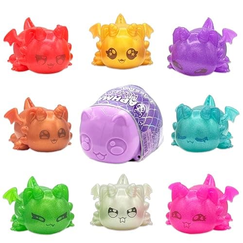 Aphmau MeeMeow Mystery Squishy Figures; Series 4 – Dragons, Blind Box, 1 of 8 Possible Dragon MeeMeows, Official Aphmau Merch - Image 1