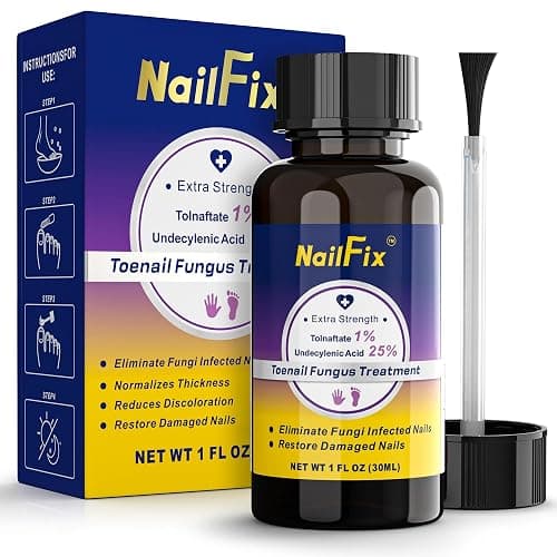 Extra Strength Toenail Fungus Treatment, Nail Repair Liquid with 25% Undecylenic Acid and Tea Tree Oil, Upgraded Gentle Nourishing Fungi Nail Care for Discolored, Thick & Brittle and Toenails(1 Fl Oz) - Image 1