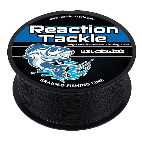 Reaction Tackle Braided Fishing Line - Pro Grade Power Performance for Saltwater or Freshwater Fish - Colored Fishing Line Braid for Extra Visibility - Image 1