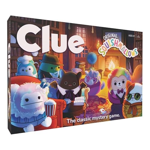 CLUE: Squishmallows Board Game| Official Squishmallows Merchandise | Collectible Clue Game Featuring Cam, Emily, Leonard, Lola and More - Image 1