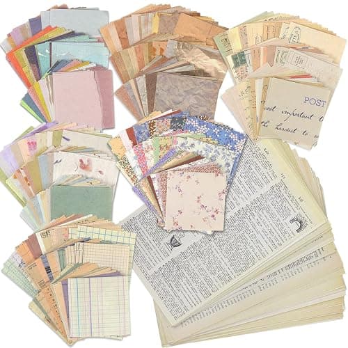 Meetory 417 PCS Scrapbooking Paper, 180 Patterns Vintage Scrapbooking Stickers Journaling Supplies, Scrapbook Stickers Accessories for Scrapbooking, DIY Craft/ Writing/Album/Drawing/Travel Journal - Image 1