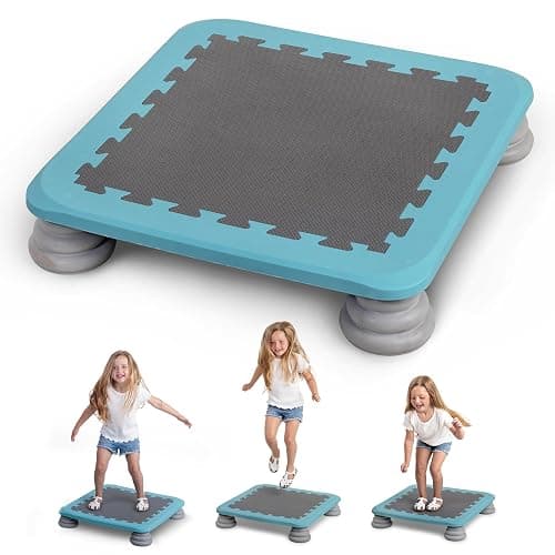 Special Supplies Kids Trampoline Rebounder Bouncing Board – Sensory Balance and Bounce Toy for Indoor and Outdoor Kids Toys - Outdoor Play Equipment - Image 1