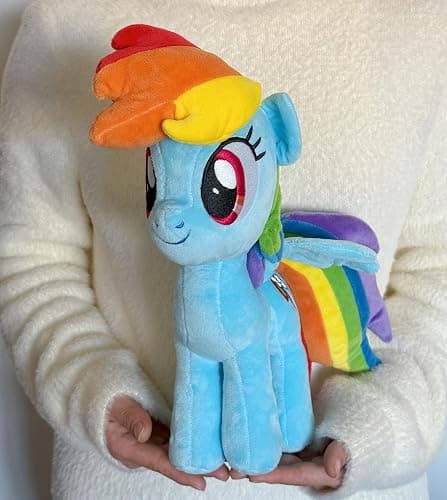 My Little Pony Rainbow Dash Plush – 12-Inch Officially Licensed Stuffed Animal Toy – Soft, Colorful, Cuddly Collectible for Kids, Girls, and Fans Ages 3+ - Image 1