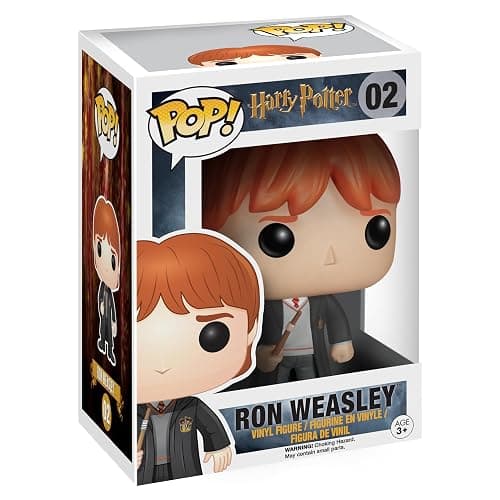 Funko Pop! Movies: Harry Potter Ron Weasley Action Figure, Standard (5859) | Pop Movies 3.75 Inch Action Figure Harry Potter - Ron Weasley #02 - Image 1
