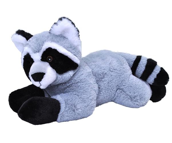 Wild Republic EcoKins Raccoon Stuffed Animal 12 inch, Eco Friendly Gifts for Kids, Plush Toy, Handcrafted Using 16 Recycled Plastic Water Bottles - Image 1