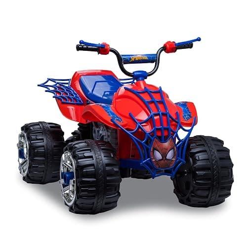 Kid Trax Marvel Spiderman Toddler ATV Ride On Toy, 12 Volt Battery, 3-7 Years, Max Rider Weight 88 lbs, Spider-Man Blue - Image 1