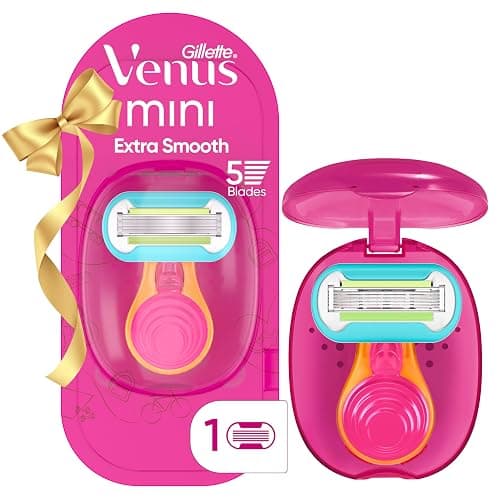 Gillette Venus Extra Smooth Travel Razor Kit for Women, Mini Handle + Refill + Case, Holiday Gifts for Women - Image 1