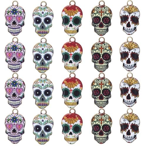 Bulk Gold Enamel Charms for Jewelry Making, Colorful Metal Charms Pendant for Bracelet Necklace and Crafting - Image 1