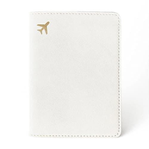 toTravelGear PU Leather Passport Holder Covers Case, Waterproof Rfid Blocking Travel Wallet Passport Holder(Cream) - Image 1