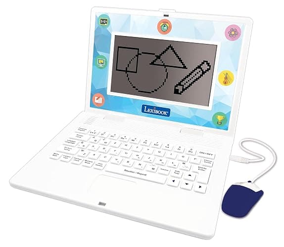 Lexibook - Bilingual and Educational Laptop English/Spanish - Toy for Children, 170 Activities to Learn Languages, Mathematics, Logic, Clock Reading, Play Games and Music, Large Screen - JC599i2 - Image 1
