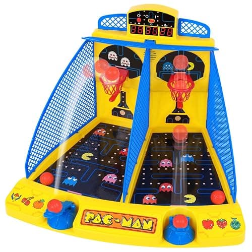 Pac-Man: Arcade Basketball - Premium Series, Lights & Sounds, Sports Shooting Tabletop Game, LED Scoreboard, Licensed, Adults & Kids 6+, 1-2 Players - Image 1