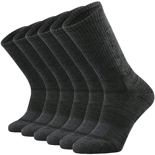 SOX TOWN Unisex Cushioned Crew Training Athletic Socks Men & Women with Combed Cotton Moisture Wicking Breathable Performance - Image 1