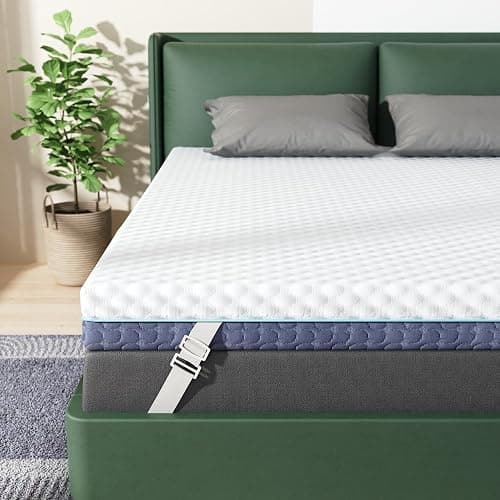 Releep 3 inch Firm Twin XL Mattress Topper for College Dorm, Memory Foam Bed Topper with Soft & Firm Options for Back Pain Relief, Mattress Topper with 2-Sided Cover, CertiPUR Certified, Dorm Bed - Image 1