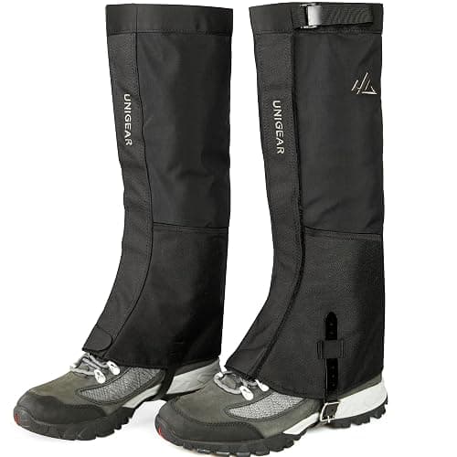 Unigear Outdoor gaiters, 1000D waterproof gaiters, fabric boot gaiters for hiking, trekking, climbing, hunting and skiing, unisex - Image 1