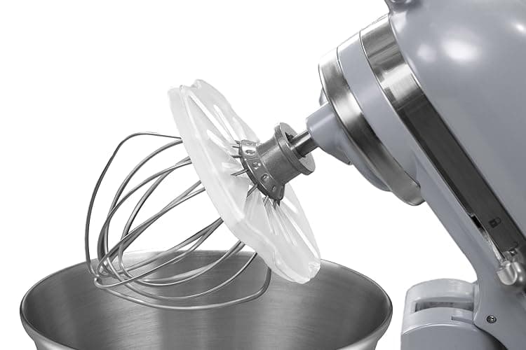 Whisk Wiper® PRO for Stand Mixers - Mix Without The Mess - The Ultimate Stand Mixer Accessory - Compatible With KitchenAid Tilt-Head Stand Mixers - 4.5qt, 5qt (Color: Clear) - Image 1