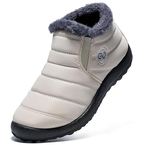 DUOYANGJIASHA Womens Snow Boots Winter Shoes Warm Fur Lined Ankle Booties Waterproof Comfortable Boots for Women - Image 1