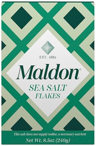 Maldon Salt, Sea Salt Flakes, 8.5 oz (240 g), Kosher, Natural, Handcrafted, Gourmet, Pyramid Crystals (Packaging May vary) - Image 1