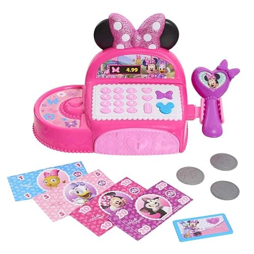 Disney Junior Minnie Mouse Bowtique Cash Register, Kids Toys for Ages 3 Up by Just Play - Image 1
