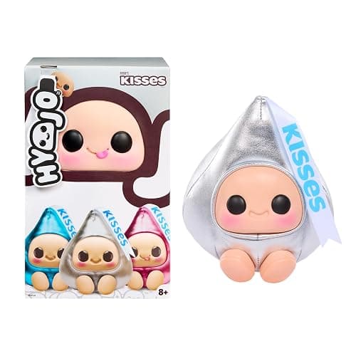 Hyojo Hershey’S Kisses Series, Blind Box Collectible Plush, Limited Edition Toy Gift for All Ages, 3 to Collect, Blue, Silver & Pink Foil - Image 1