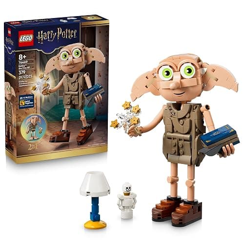 LEGO Harry Potter Dobby the Free Elf 76469 | Collectible Building Toy for Girls & Boys, Ages 8+, Display as Bedroom or Book Shelf Decor, 379 pieces, Gift Idea - Image 1