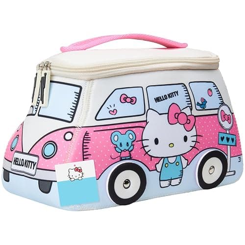 Get Trend Hello Kitty Toiletry Bag Women Teens Travel Essentials Girls Kawaii Makeup Bag Gifts for Her (Multi Hello Kitty) - Image 1