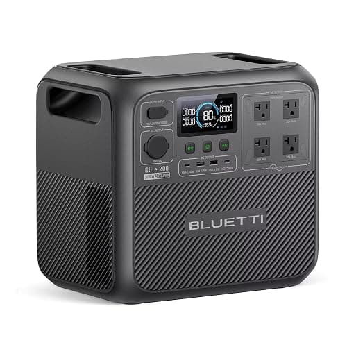 BLUETTI Elite 200 V2 Portable Power Station, 2073.6Wh LFP Battery Backup w/ 4 2600W AC Outlets (3900W Power Lifting), 0-80% Fast Charging in 50 Min, Solar Generator for Camping, Off-grid and Emergency - Image 1