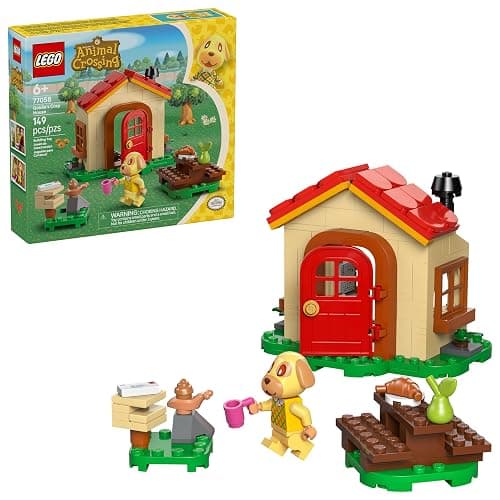 LEGO Animal Crossing Goldie’s Cozy House Building Toy - Pretend Play Set for Girls & Boys, Ages 6+ W/Dog Minifigure - Building Blocks Toy for Kids - Gift Idea for Birthdays & Video Game Fans - 77058 - Image 1