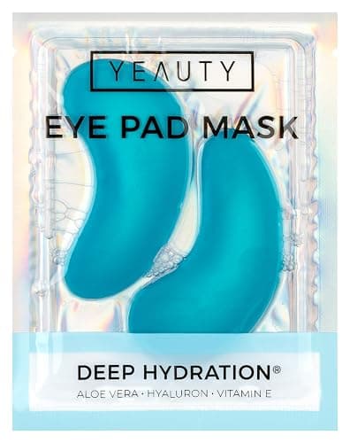 YEAUTY DEEP HYDRATION EYE PAD MASK, feuchtigkeitsspendende Augenpads mit Aloe Vera, Hyaluron und Vitamin E gegen trockene und spröde Haut, für eine optimal durchfeuchtete Augenpartie - Image 1