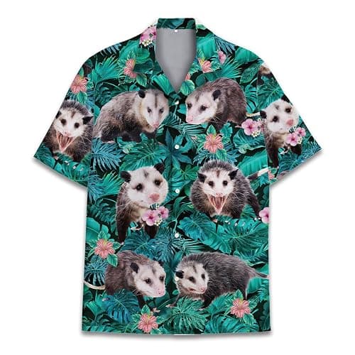 HIHI GLOBAL Tropical Bigfoot Hawaiian Shirts for Men Women, Sasquatch Summer Beach Button Down Short Sleeve - Image 1
