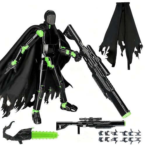 Pthjswj T13 Action Figure Set - (Assembled) 3D Printed Action Figure, Titan 13 Action Figure, Multi-Jointed Movable Dummy 13, Robot Action Figure, Birthday Gifts for Boys, Girls Desktop Decorations - Image 1