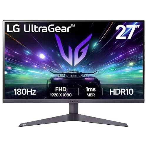 LG UltraGear Gaming Monitor 27GS50F, 27 Inch, 1080p, 180Hz, 1ms MBR, 5ms Response Time, HDR 10, AMD FreeSync, Smart Energy Saving, Displayport, HDMI - Image 1