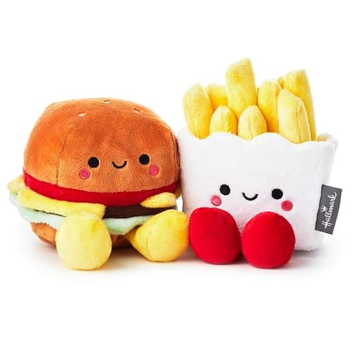 Hallmark Better Together Magnetic Plush (Hamburger and Fries) 5" Stuffed Toys, Easter Gifts for Kids - Image 1