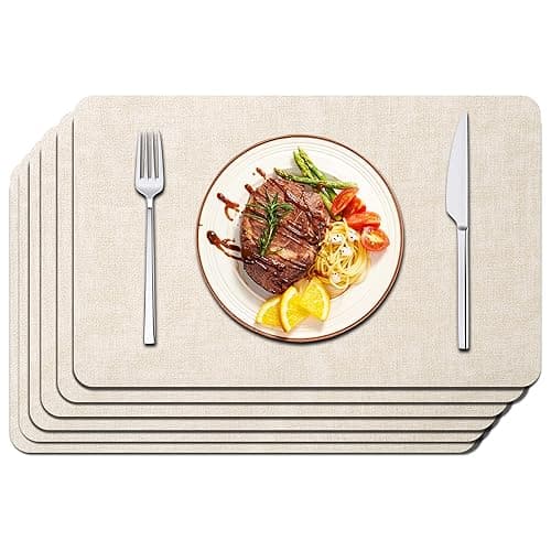Maxpearl Faux Leather Placemats