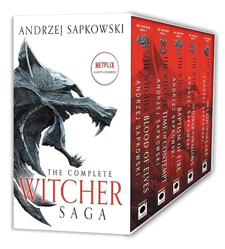 The Witcher Boxed Set: Blood of Elves, The Time of Contempt, Baptism of Fire, The Tower of Swallows, The Lady of the Lake - Image 1