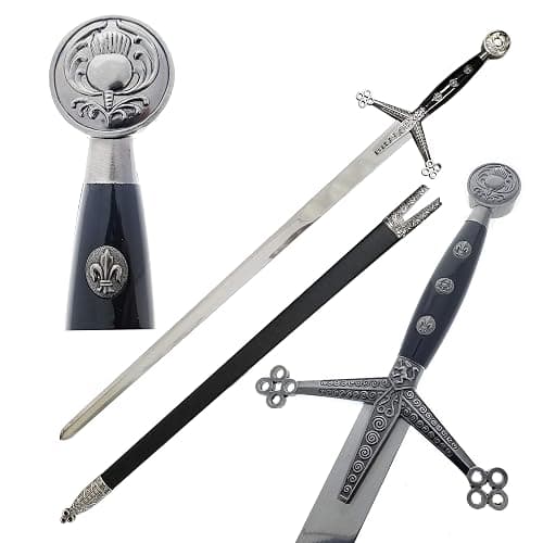 43" Royal Scottish Claymore Sword Celtic Medieval Sword with Scabbard. for LARP, Cosplay, Gifts and Collection - Image 1