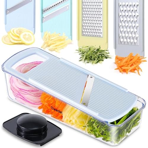 Geedel Professional Mandoline Slicer for Kitchen, Multi Purpose Vegetable Slicer Cutter, Vegetable Cutter Onion Cutter for Veggie Fruit Cheese - Image 1