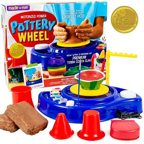 Made By Me Motorized Power Pottery Wheel - at Home Pottery Making β Clay Sculpting Activity for Kids Ages 6 and Up - Image 1