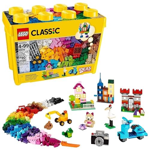 LEGO Classic Large Creative Brick Box 10698 Building Set, Toy Storage Solution for Home or Classrooms, Interactive Building Toy for Kids, Boys, and Girls - Image 1